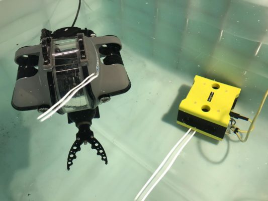 Unser ROV Testtank: 1000ltr. zum Üben und Testen