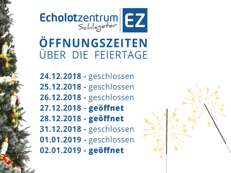 Unsere Öffnungszeiten über die Feiertage