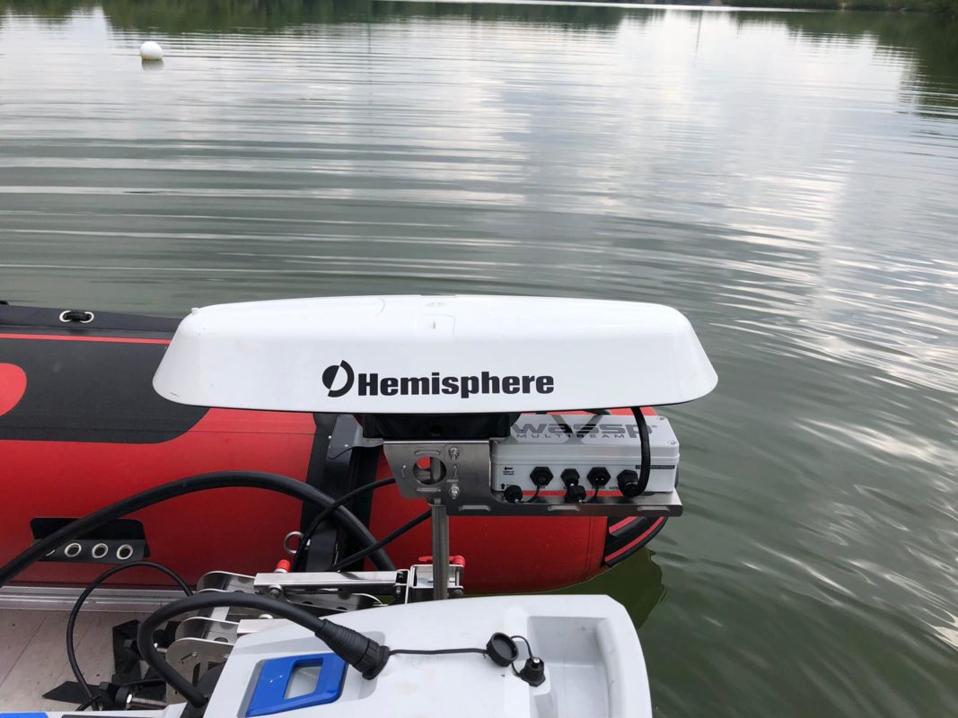 Unser WASSP Multibeam System unterwegs bei einer Vermessung