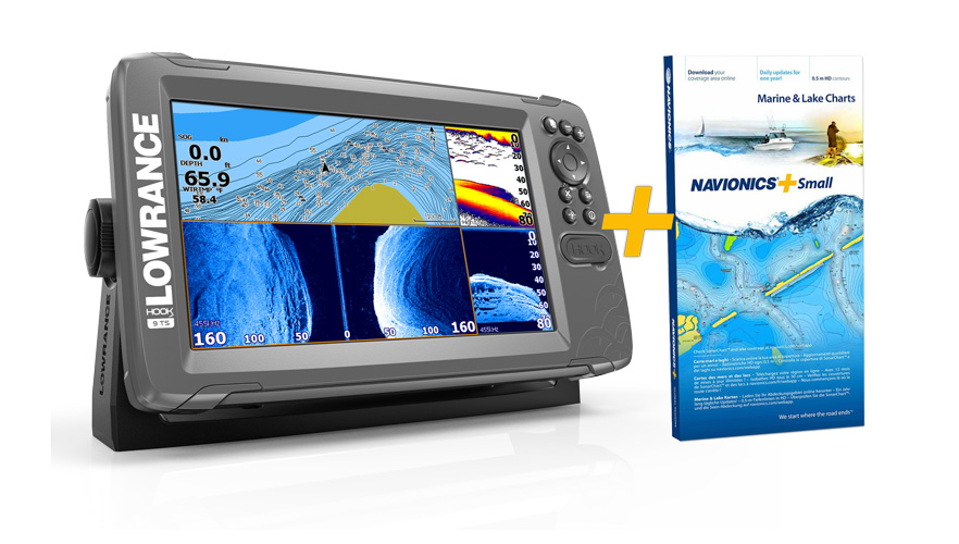 Lowrance Bundle-Aktion - Lowrance Hook2 mit Navionics Plus Small Seekarte