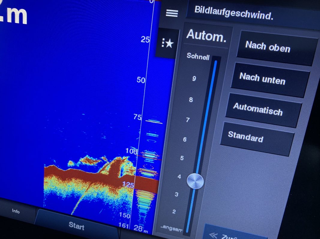 Echolottechnik erklärt..... AUTOMATISCHE BILDLAUFGESCHWINDIGKEIT - GARMIN