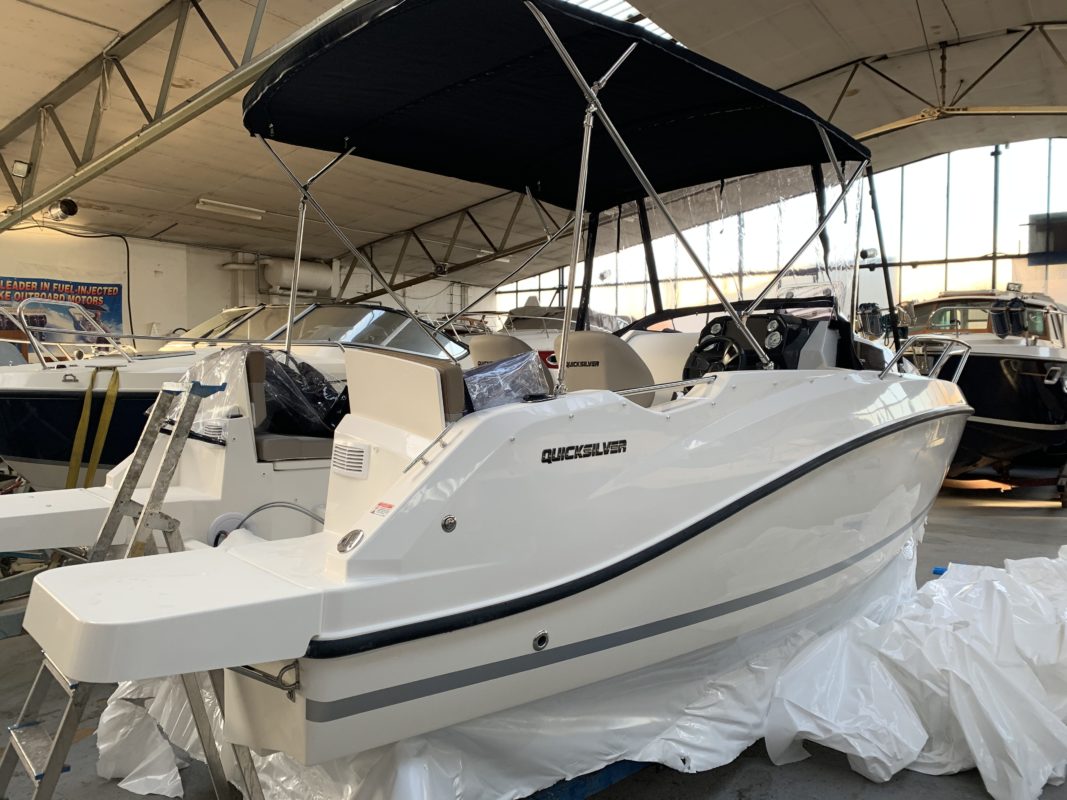 Unser neues Schulungsboot - Quicksilver Cabin 555 mit ePropulsion E-Antrieb