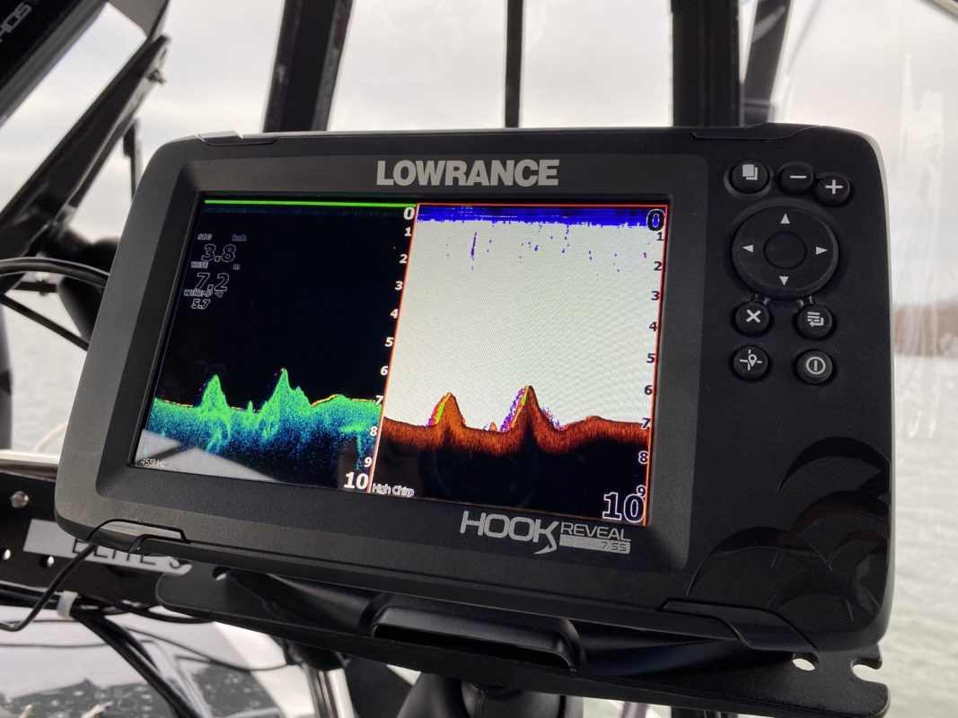 Erster deutscher Lowrance HOOK REVEAL Test beim Echolotzentrum