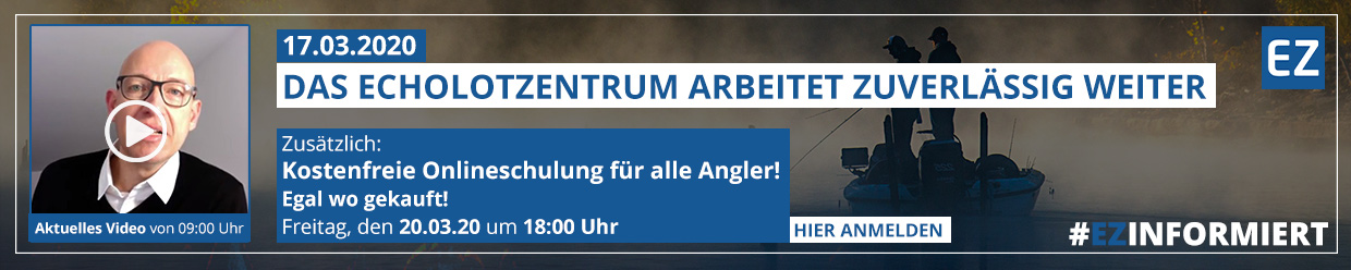 #EZINFORMIERT Teil 1 - Das Echolotzentrum arbeitet zuverlässig weiter / Kostenlose Onlineschulung