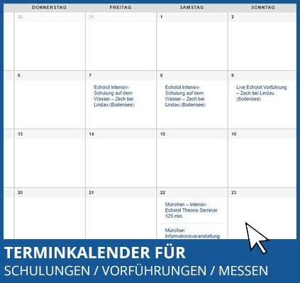 In unserem Veranstaltungskalender halten wir Sie immer auf dem neuesten Stand was Messen, Schulungen und Termine betrifft.