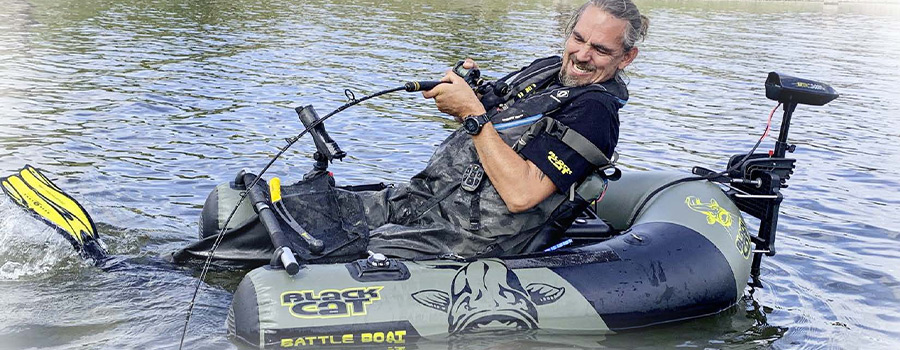 NEU: Black Cat Battle Boat - Belly Boot