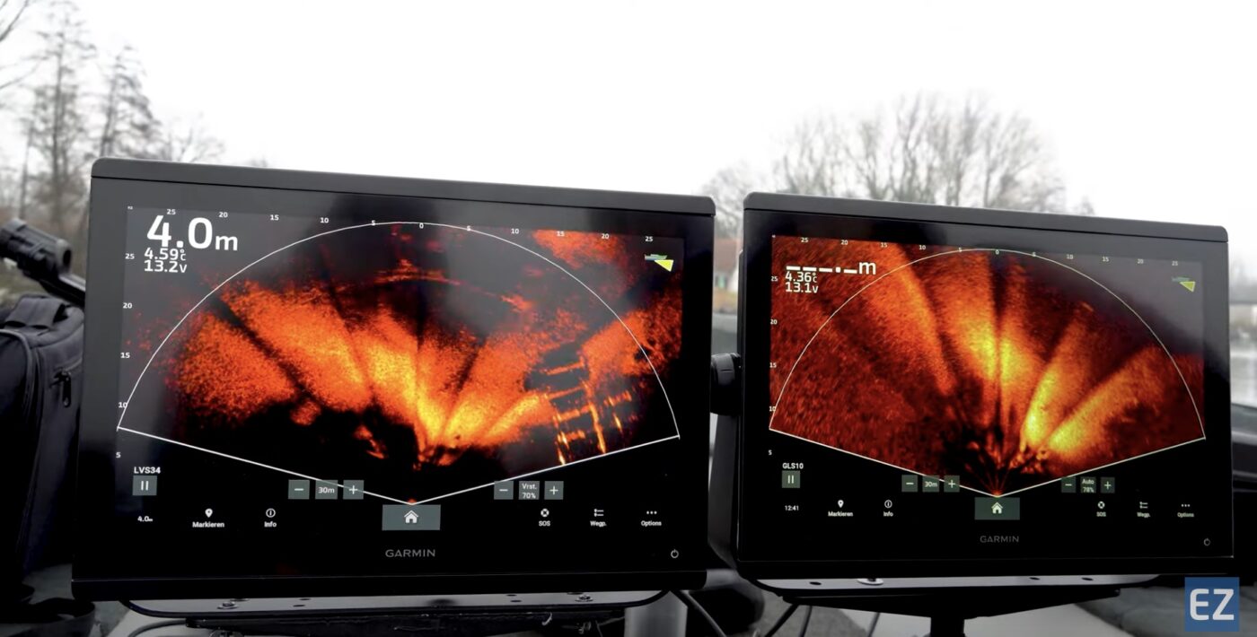 EXKLUSIV beim Echolotzentrum: Weltneuheit Garmin LiveScope LVS 34 im direkten Vergleich zum LVS 32