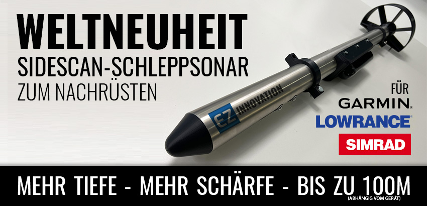 WELTNEUHEIT - SideScan-Schleppsonar zum Nachrüsten