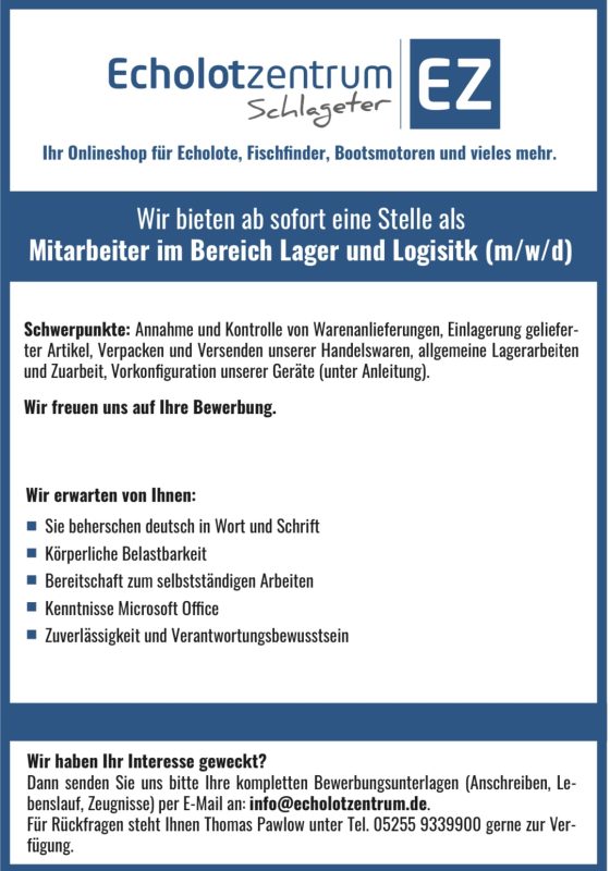 EZ Stellenausschreibung