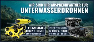 Unterwasserdrohnen von Chasing und Deep Trekker