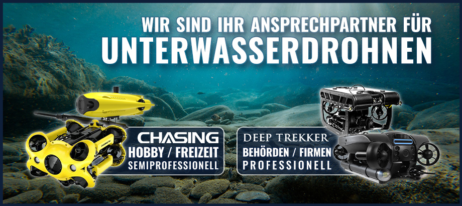 Unterwasserdrohnen von Chasing und Deep Trekker