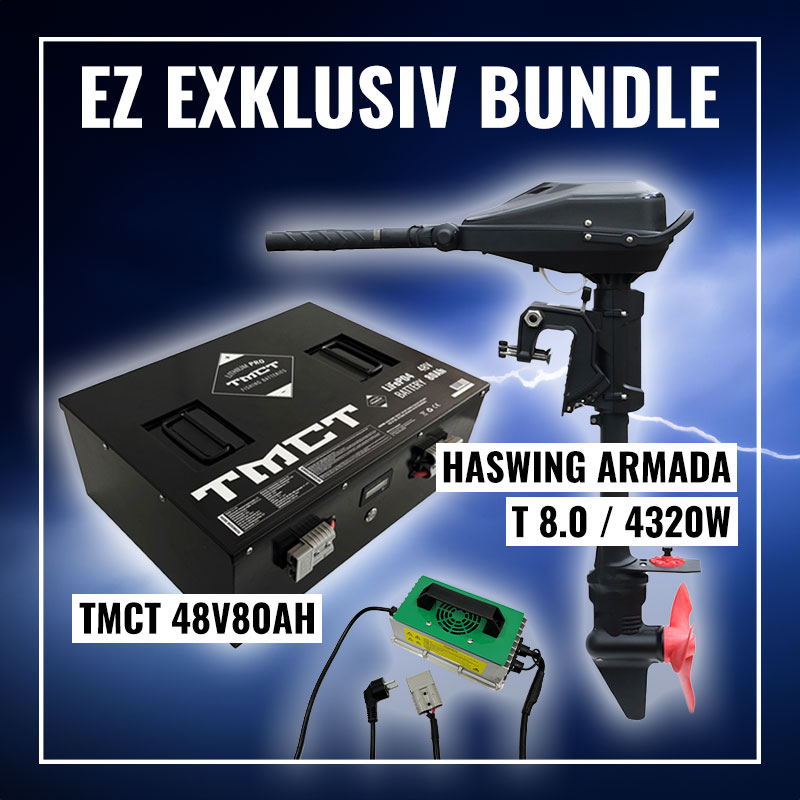 Revolution im Wassersport: Haswing Armada 8.0 & TMCT 48V Batterie Bundle – Kraft trifft Effizienz