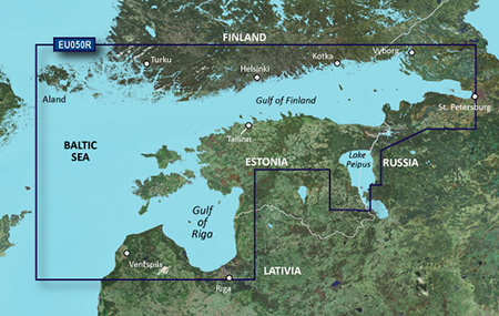 Garmin BlueChart g3 HD - HXEU050R - Gulfs of Finland & Riga (Golf von Finnland & Riga)