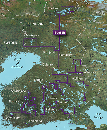 Garmin BlueChart g3 HD - HXEU055R - Finnish Lakes (Finnische Seen)