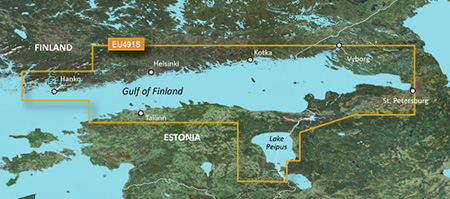 Garmin BlueChart g3 Vision HD - VEU491S - Hanko-St.Petersburg-Tallinn