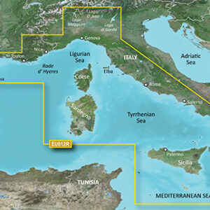 Garmin BlueChart g3 HD - HXEU012R - Mediterranean Sea, Central-West (Mediterranes Meer, Zentral-Westen)