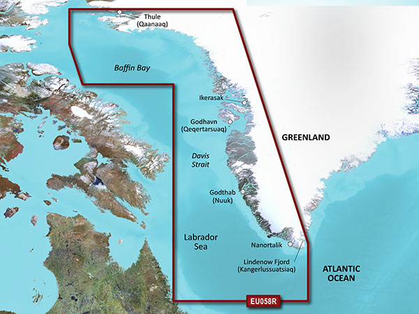 Garmin BlueChart g3 HD - HXEU064R - Greenland (Grönland)