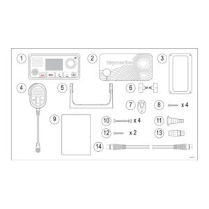 Raymarine Ray63 UKW-See-/Binnenfunkanlage mit GPS