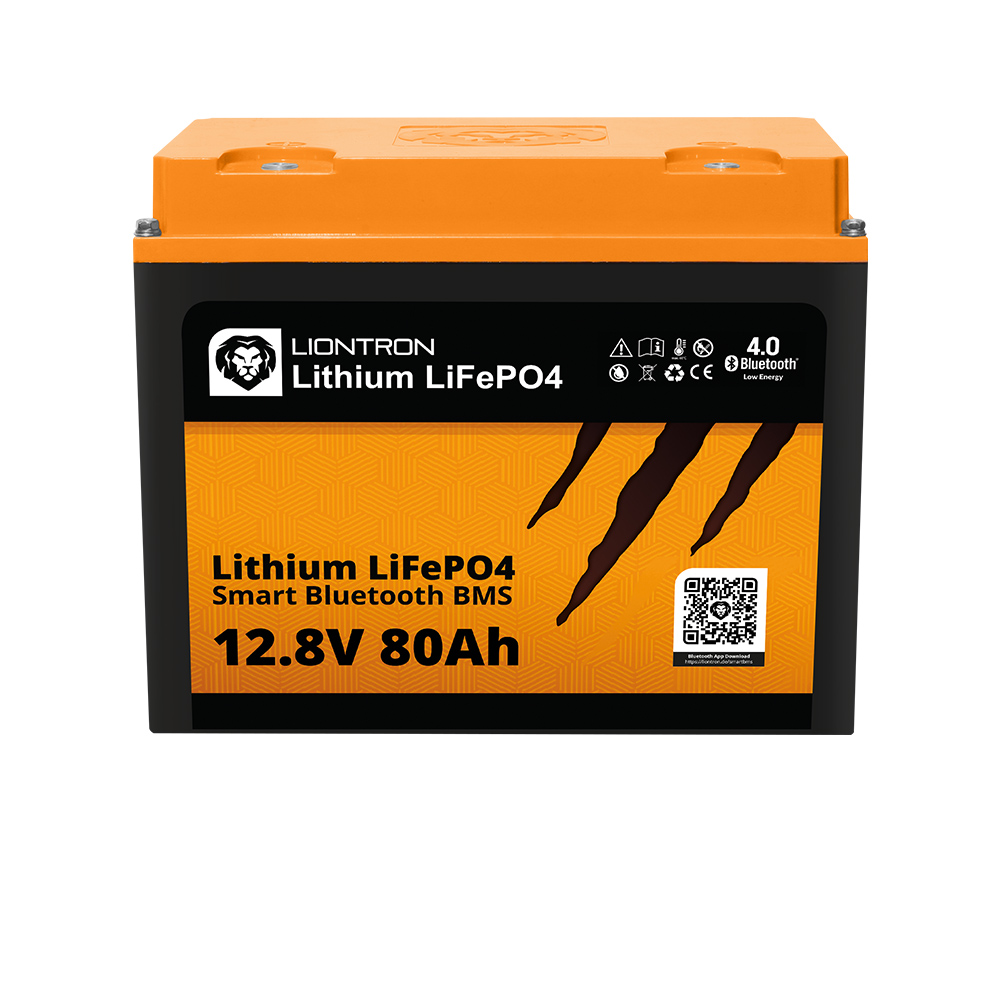LIONTRON LiFePO4 12,8V 80Ah LX Smart BMS mit Bluetooth - IP65