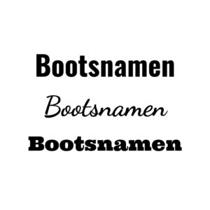 Bootsnamen Aufkleber auf Hochleistungsfolie (2x)