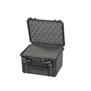 Echolotkoffer (klein) - Schwarz mit Schaum 25,8x24,3x16,75cm