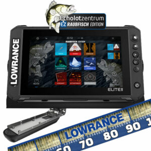 Lowrance Elite FS 9 mit Active Imaging 3in1 Geber & Fischmaßband - EZ Raubfisch Edition