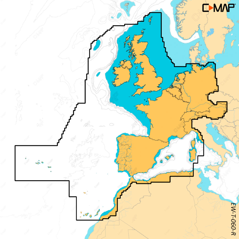 C-Map Discover X - Zentral, West- und Süd Europa