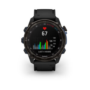 Garmin Descent Mk3i – 51 mm, Graues DLC-Titan mit schwarzem Silikonarmband