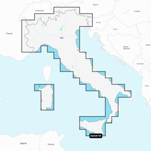 Navionics+ EU073R Italy, Lakes & Rivers (Italien Seen und Flüsse) Digitale Seekarte Regular