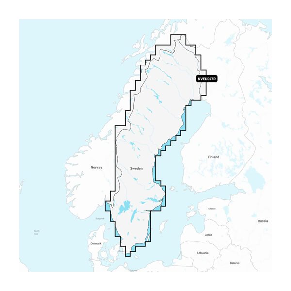 Garmin Navionics Vision+ Seekarte - NVEU067R Schweden, Seen & Flüsse (Sweden, Lakes & Rivers)