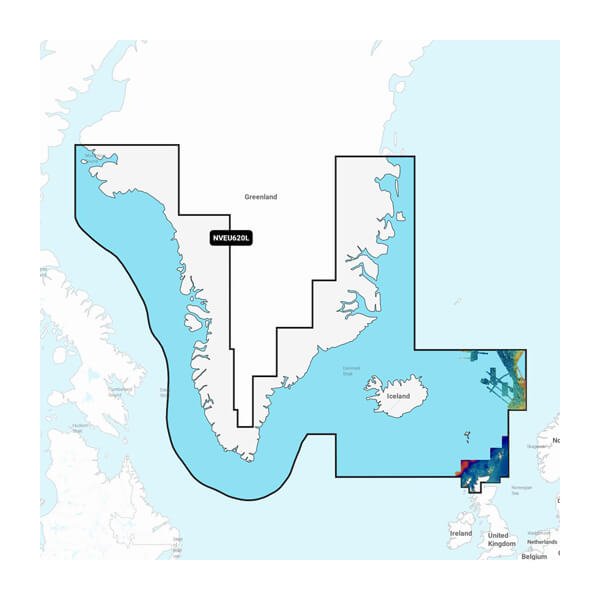 Garmin Navionics Vision+ Seekarte - NVEU620L Grönland & Island (Greenland & Iceland)