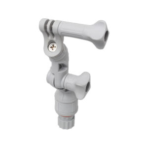 Fasten-Kamerahalter für 1 x GoPro oder 1 x Kamera mit 1/4“ Gewinde rotier & neigbar - grau