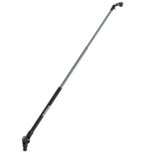 Fasten Videokamera Halter (1100mm) 3 Stufen Teleskop Länge änderb. rotier & neig - Schwarz/Schwarz