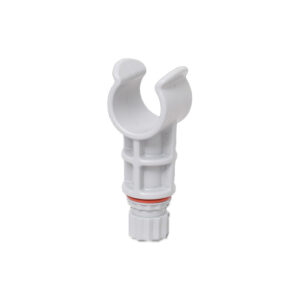 Fasten 1x Stangen & Rohr Halterung (Ø32 mm) schnell einklickbar, z.B. für Paddel - Grau