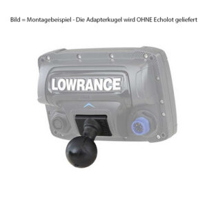 RAM Mounts Kugel-Adapter für Lowrance Mark / Elite / Eilite Ti / Ti2 - C-Kugel (1,5 Zoll)