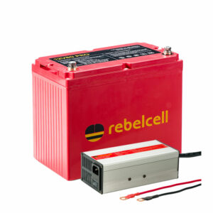 RebelCell 12V80 PRO LiFePO4 Akku mit Ladegerät