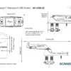 Scanstrut SC-USB-02 - wasserdichte USB-Steckdose