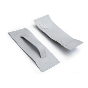 Alpuna nautic Handgriff PVC mit Grundplatte zum Aufkleben - grau