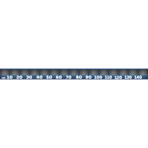 Fisch Maßband zum Aufkleben - Carbonlook - 150cm x 10cm (LxH)