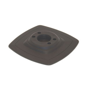 Fasten PVC Basis (140x140 mm) für Halterung (Grundschloss) zum aufkleben - Schwarz