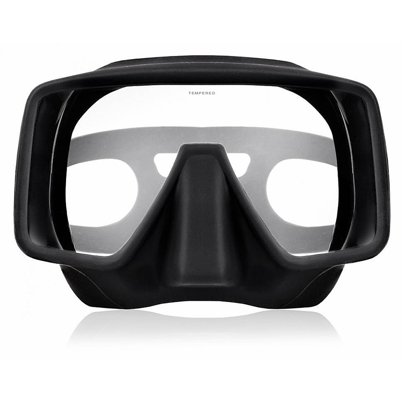Ursuit Tauchmaske in schwarz - frameless