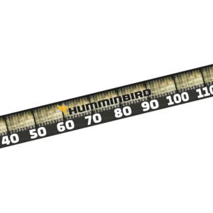 Fisch Maßband zum Aufkleben - Humminbird Logo - 150cm x 10cm (LxH)