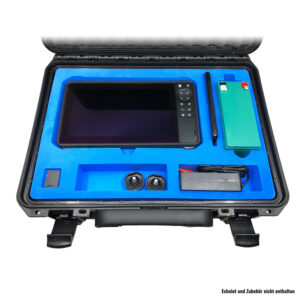 Hartschaumstoff-Einsatz für Koffer - Inlay - Lowrance HDS LIVE / PRO 9 Zoll - blau