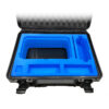 Hartschaumstoff-Einsatz für Koffer - Inlay - Garmin Striker 7 Zoll - blau