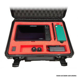 Hartschaumstoff-Einsatz für Koffer - Inlay - Humminbird Helix 7 Zoll - rot