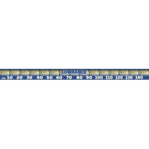 Fisch Maßband zum Aufkleben - Lowrance Logo - 150cm x 10cm (LxH)