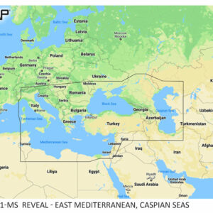 C-MAP REVEAL East Mediterranean, Caspian Seas