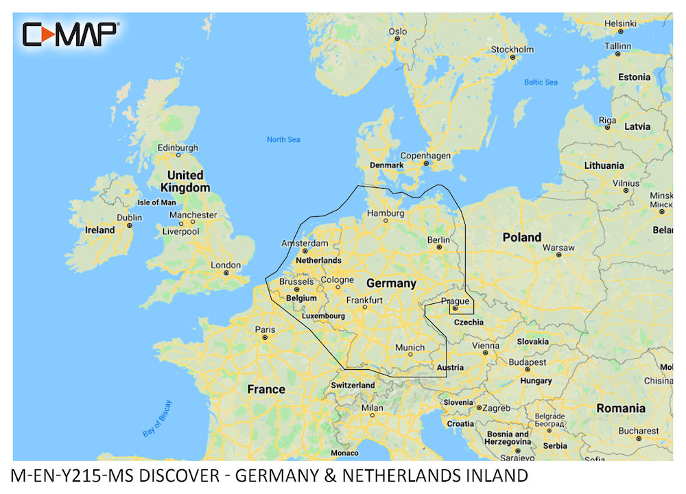 C-MAP DISCOVER Deutschland & Niederlande Inland