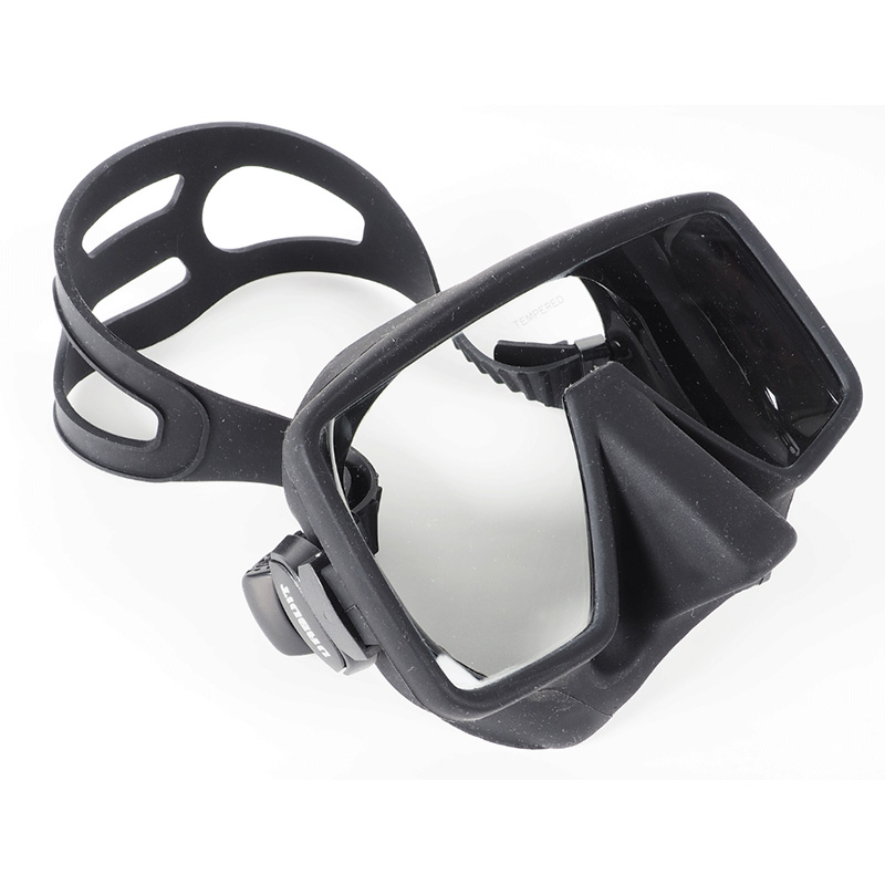 Ursuit Tauchmaske in schwarz - frameless