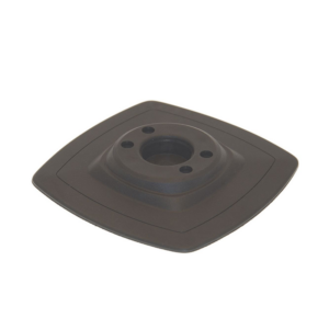 Fasten PVC Basis (110x110mm) für Halterung (Grundschloss) zum aufkleben - Schwarz